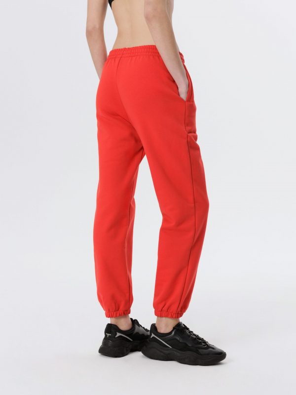 брюки женские красные