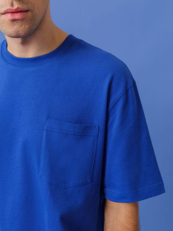 футболка мужская унисекс синяя