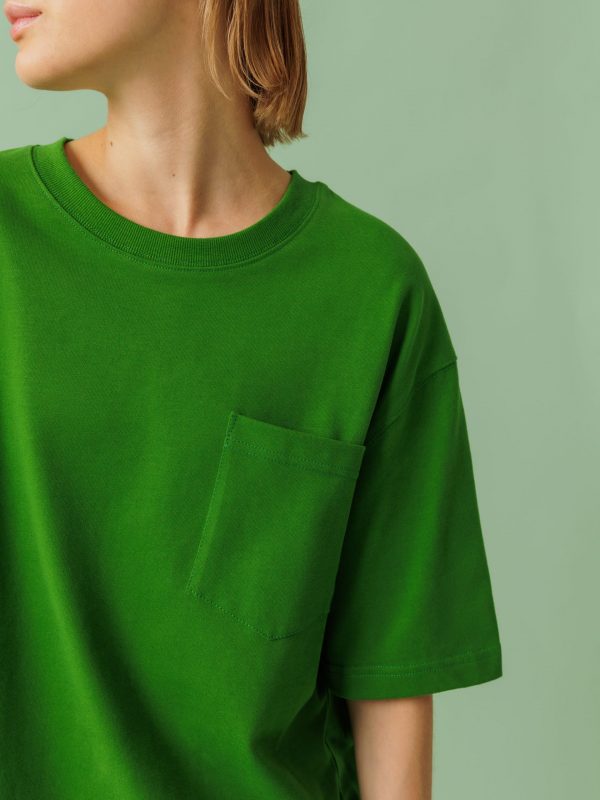футболка мужская унисекс зеленая