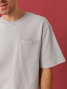 футболка мужская унисекс серая