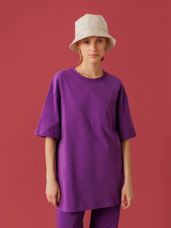 футболка унисекс фиолетовая