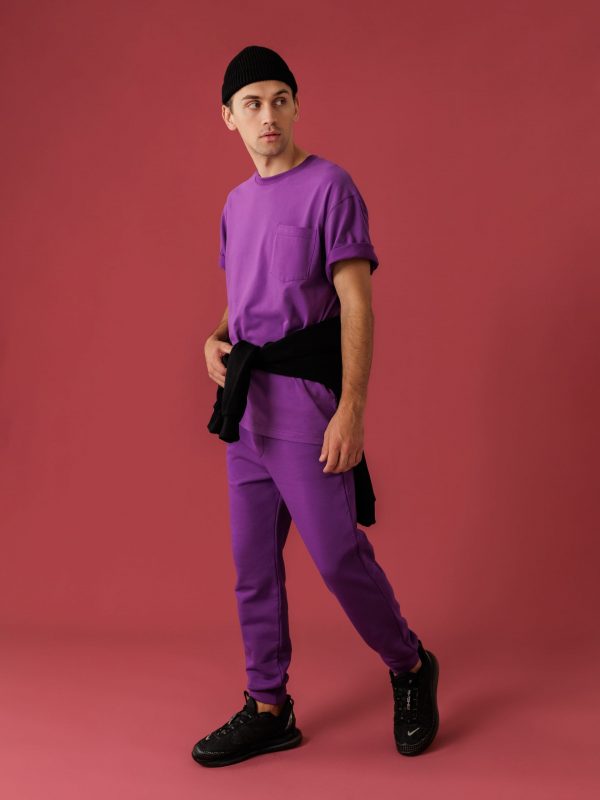 брюки мужские фиолетовые